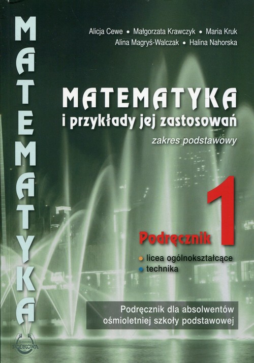 Matematyka i przykłady zastos. LO 1 pod ZP PODKOWA
