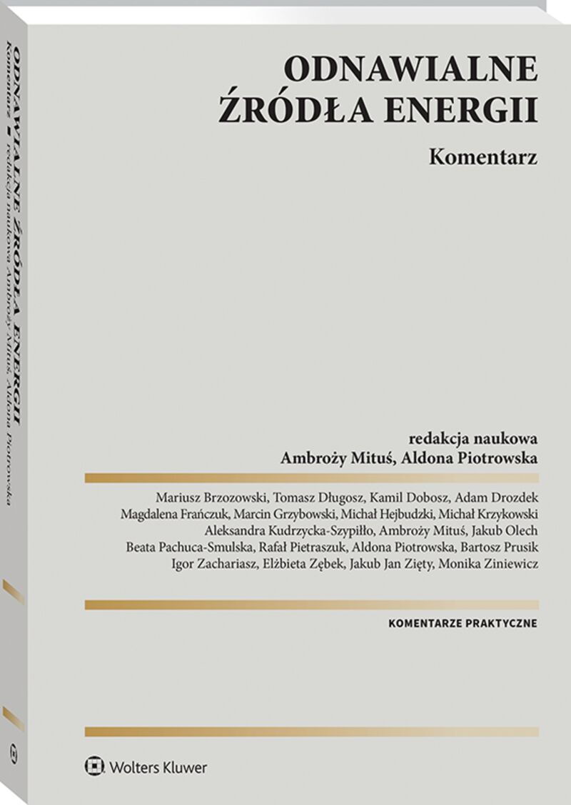 Odnawialne źródła energii. Komentarz