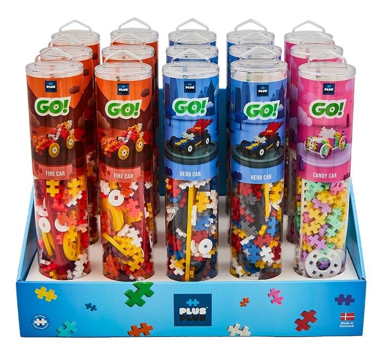 Plus Plus Display Insert Plus-Plus Display Color Cars Tubes/15 pcs | Dadada.pl