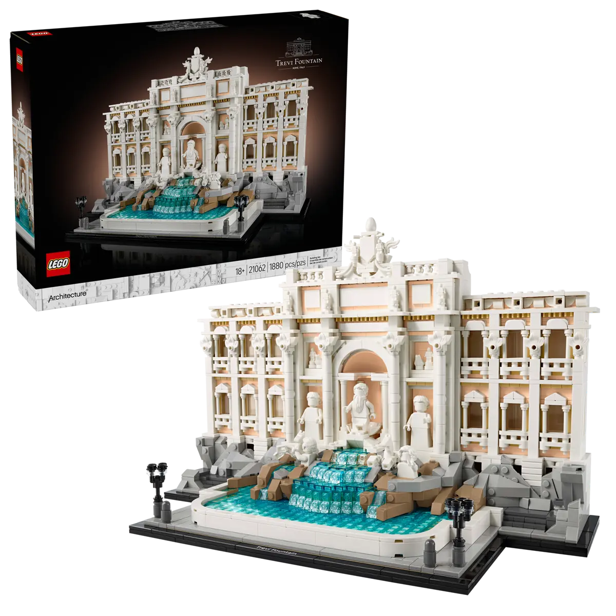 Lego Architecture Fontanna Di Trevi pamiątka z Włoch 21062
