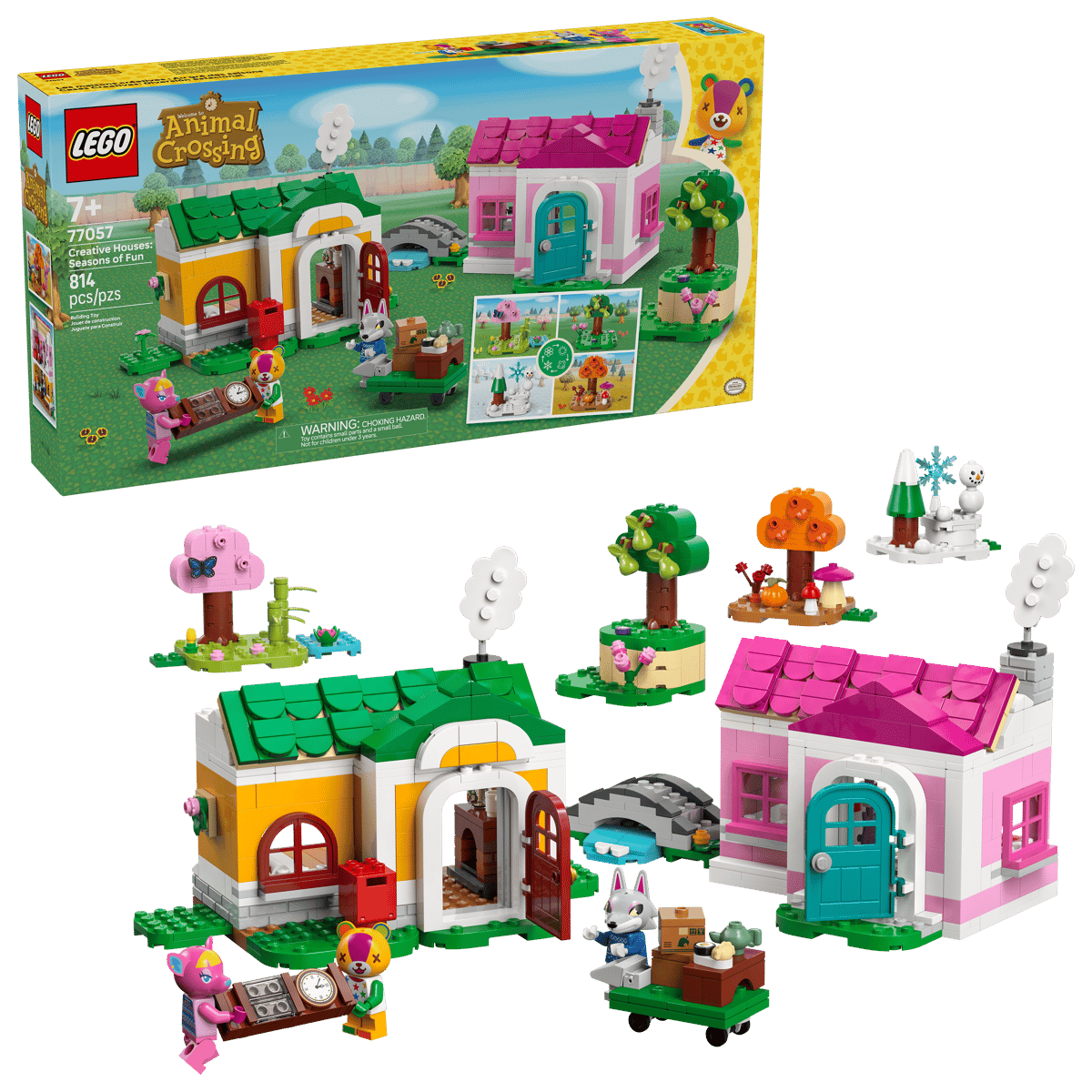 LEGO(R) ANIMAL CROSSING 77057 Kreatywne domy: Pory zabawy