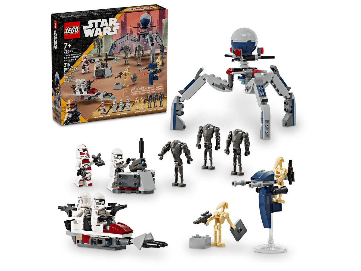 Lego STAR WARS 75372 Zestaw bitewny z żołnierzem armii klonów™ i droidem bojowym™