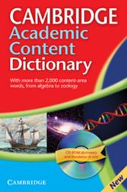 Opakowanie Cambridge  Academic Content Dictionary +CD