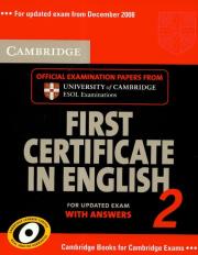 Opakowanie Cambridge first certificate in english 2