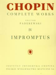 Chopin Complete Works IV Impromptus. Autor: Chopin Fryderyk. Dadada.pl Okładka książki Chopin Complete Works IV Impromptus