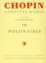 Chopin Complete Works VIII Polonezy. Autor: Chopin Fryderyk. Dadada.pl Okładka książki Chopin Complete Works VIII Polonezy