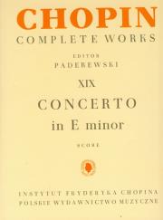 Chopin Complete Works XIX Concerto in E minor. Wydawca: Polskie Wydawnictwo Muzyczne. Dadada.pl Opakowanie Chopin Complete Works XIX Concerto in E minor