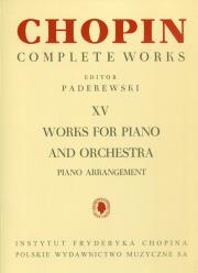 Chopin Complete Works XV Works for piano and orchestra. Autor: Chopin Fryderyk. Dadada.pl Okładka książki Chopin Complete Works XV Works for piano and orchestra