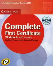 Complete First Certificate workbook with CD. Autor: Thomas Barbara, Thomas Amanda. Dadada.pl Okładka książki Complete First Certificate workbook with CD