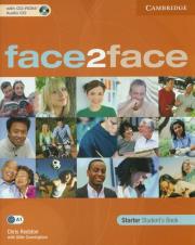 Face2face starter student's book with CD. Autor: Redston Chris. Dadada.pl Okładka książki Face2face starter student's book with CD