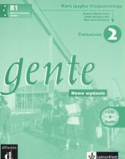 Gente 2 B1 Zeszyt ćwiczeń + CD. Autor: Peris Martin Ernesto, Gila Martinez Pablo, Baulenas Sans Neus. Dadada.pl Okładka książki Gente 2 B1 Zeszyt ćwiczeń + CD