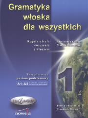 Okładka książki Gramatyka włoska dla wszystkich Reguły użycia Ćwiczenia z kluczem