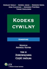 Kodeks cywilny Komentarz. Autor: Gawlik Zdzisław, Janiak Andrzej, Kozieł Grzegorz. Dadada.pl Okładka książki Kodeks cywilny Komentarz