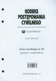 Okładka książki Kodeks Postępowania Cywilnego Zestaw nowelizujący nr 116