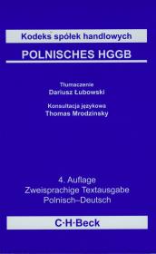 Kodeks spółek handlowych Polnisches HGGB. Autor: Łubowski Dariusz. Dadada.pl Okładka książki Kodeks spółek handlowych Polnisches HGGB