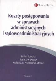 Okładka książki Koszty postępowania w sprawach administracyjnych i sądowoadministracyjnych