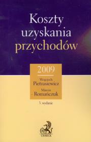 Okładka książki Koszty uzyskania przychodów 2009