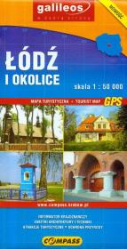 Łódź i okolice Mapa turystyczna 1: 50 000. Wydawca: Compassion. Dadada.pl Opakowanie Łódź i okolice Mapa turystyczna 1: 50 000