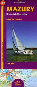 Opakowanie Mazury Kraina Wielkich Jezior Mapa turystyczna