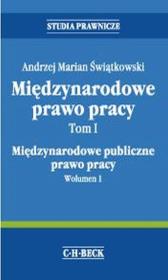 Okładka książki Międzynarodowe Prawo Pracy Tom1 Międzynarodowe publiczne prawo pracy. Wolumen 1
