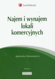Najem i wynajem lokali komercyjnych. Autor: Damasiewicz Agnieszka. Dadada.pl Okładka książki Najem i wynajem lokali komercyjnych