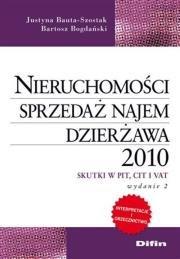 Okładka książki Nieruchomości Sprzedaż najem dzierżawa 2010