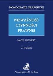 Okładka książki Nieważność czynności prawnej