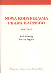 Opakowanie Nowa kodyfikacja prawa karnego tom XVIII