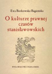 Okładka książki O kulturze prawnej czasów stanisławowskich
