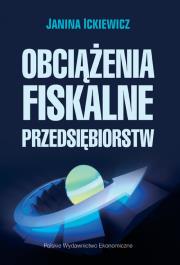 Okładka książki Obciążenia fiskalne przedsiębiorstw