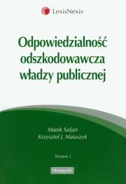 Okładka książki Odpowiedzialność odszkodowawcza władzy publicznej
