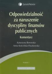 Okładka książki Odpowiedzialność za naruszenie dyscypliny finansów publicznych