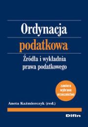 Opakowanie Ordynacja podatkowa Źródła i wykładnia prawa podatkowego