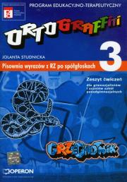 Ortograffiti GIM 3 OPERON. Autor: Studnicka Jolanta. Dadada.pl Okładka książki Ortograffiti GIM 3 OPERON