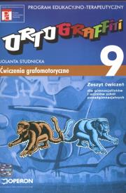 Ortograffiti GIM 9 OPERON. Autor: Studnicka Jolanta. Dadada.pl Okładka książki Ortograffiti GIM 9 OPERON