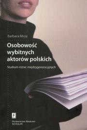 Okładka książki Osobowość wybitnych aktorów polskich