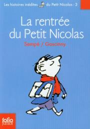 Petit Nicolas La rentree du Petit Nicolas. Autor: René Goscinny, Jean Jacques Sempe. Dadada.pl Okładka książki Petit Nicolas La rentree du Petit Nicolas