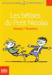 Petit Nicolas Les betises du Petit Nicolas. Autor: René Goscinny, Jean Jacques Sempe. Dadada.pl Okładka książki Petit Nicolas Les betises du Petit Nicolas