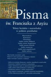 Okładka książki Pisma św Franciszka z Asyżu z płytą CD