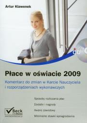 Okładka książki Płace w oświacie 2009