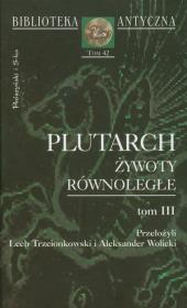 Okładka książki Plutarch Żywoty równoległe t.3