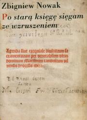 Okładka książki Po starą księgę sięgam ze wzruszeniem