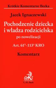 Okładka książki Pochodzenie dziecka i władza rodzicielska po nowelizacji komentarz