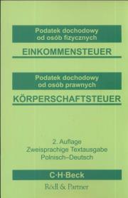 Opakowanie Podatek dochodowy od osób fizycznych Einkommensteuer Podatek dochodowy od osób prawnych Korperschaftsteuer