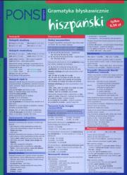 Pons Gramatyka błyskawicznie Hiszpański. Autor: Sander Bettina, Campana Pedro Molina. Dadada.pl Okładka książki Pons Gramatyka błyskawicznie Hiszpański