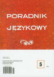 Opakowanie Poradnik językowy 5/2009