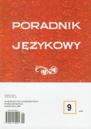 Opakowanie Poradnik językowy 9/2009
