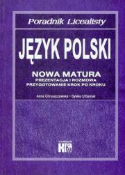 Okładka książki Poradnik LO J. polski - Nowa matura  KRAM