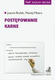 Postępowanie karne. Autor: Brylak Joanna, Mitera Maciej. Dadada.pl Okładka książki Postępowanie karne