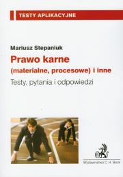Okładka książki Prawo karne materialne procesowe i inne